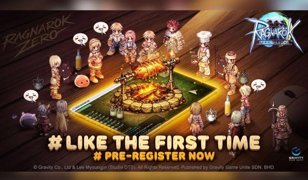 Poster resmi praregistrasi Ragnarok Zero: Global yang menunjukkan karakter ikonik Midgard dan jadwal rilis 5 Maret 2026.